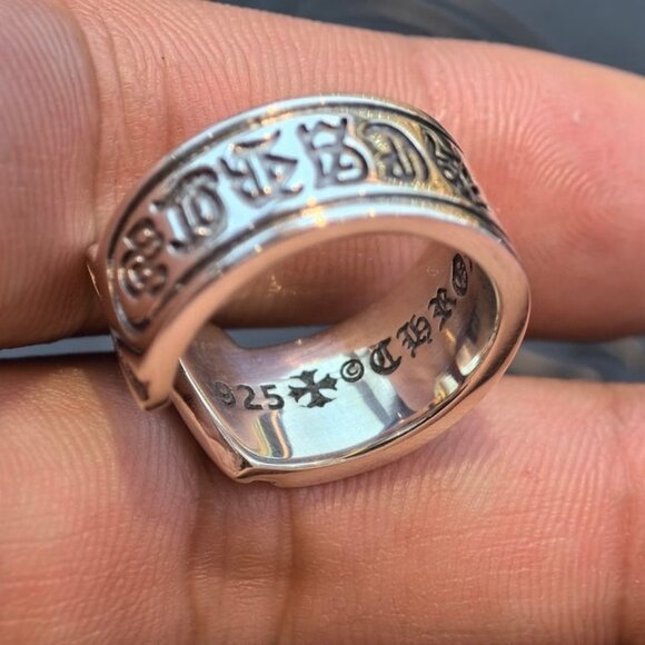 Vintage Chrome Hearts Spinner Scroll Ring - Picture 3 of 4